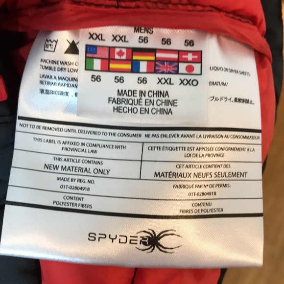 NWT Spyder Blk/Red Puffer Jacket - Picture 13 of 14